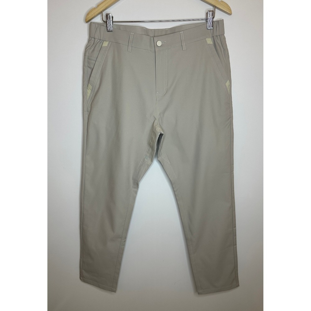 Jack Archer Jetsetter Tech Pants 32 x 28 Stone Golf Travel Performance Stretch - Picture 2 of 11